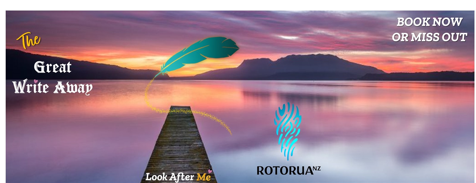 Logo Great Write Away - Writers Festival Rotorua 26 September 2022