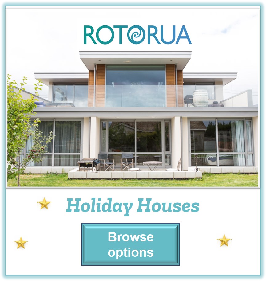 Holiday Houses button for soak and cycle accommodation in Rotorua