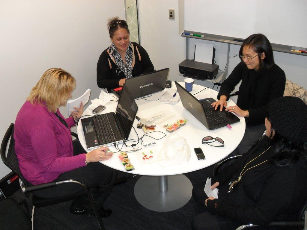 Work Placement team with Waiariki students working at Look After Me to relaunch the website on our first birthday  Look After Me - Events and Accommodation Network - Alternative to AirBnB in New Zealand