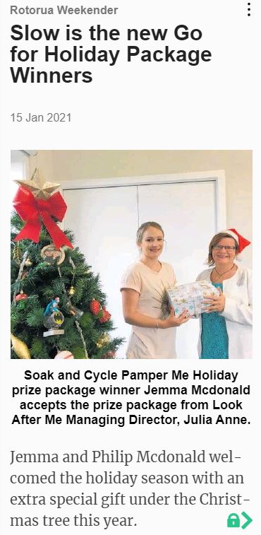 Soak and Cycle Holiday Package winner - Zonta Festival in the Gardens