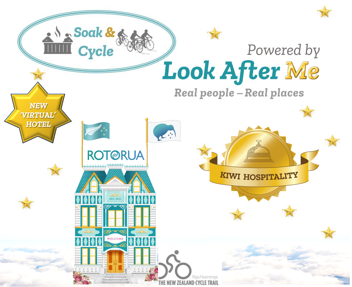 #Soak and Cycle Holiday packages in Rotorua powered by Look After Me Virtual Hotel - includes accommodation and hot pools