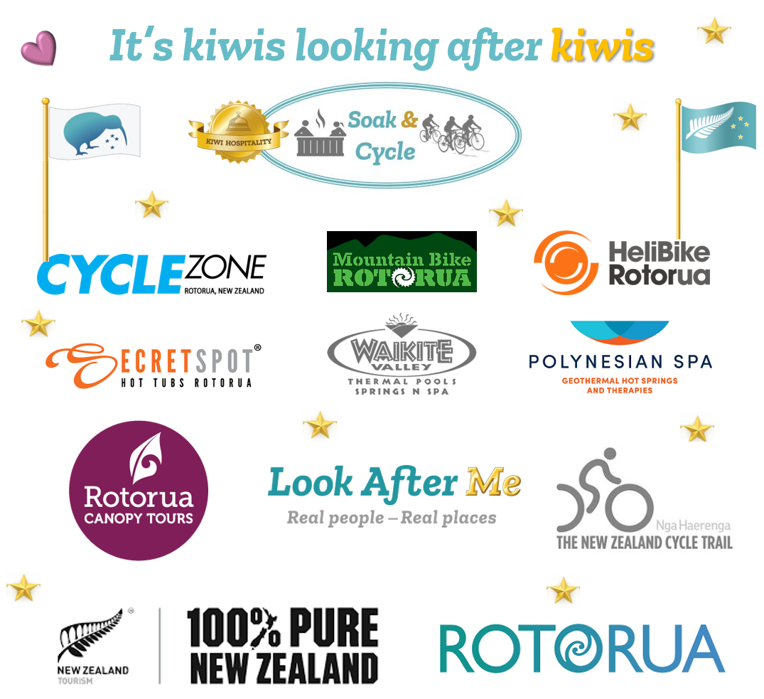 Soak&cycle suppliers in Rotorua for Holiday accommodation packages