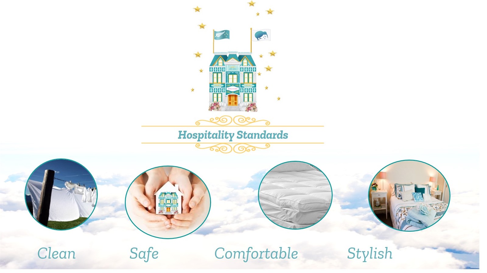 Hospitality Standards - clean - safe accommodation network